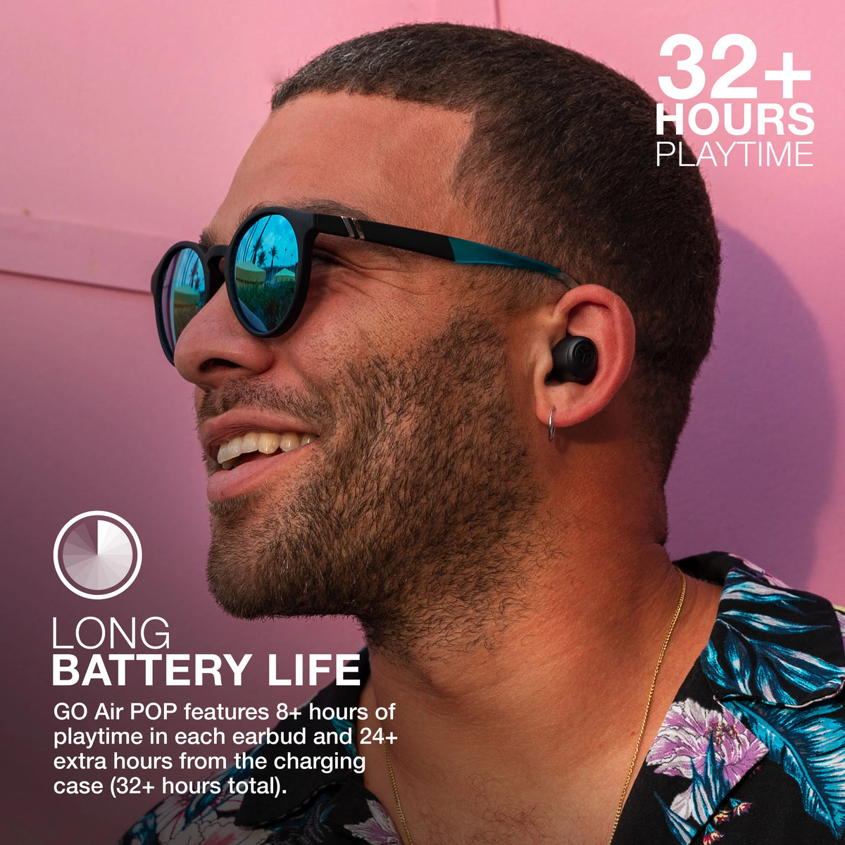 Black True Wireless Bluetooth Earbuds with Charging Case G2922