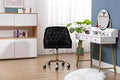 Pink Velvet Upholstered Swivel Desk Chair with Wheels L778