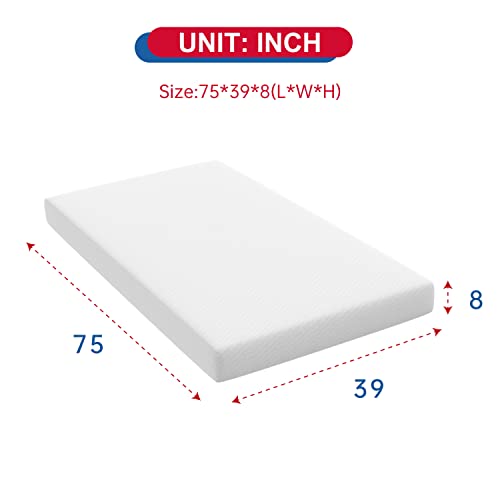 5 Inch Gel Memory Foam Twin Mattress V640346