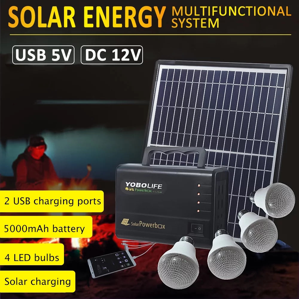 Portable Power Station Kit with 4 Bulbs S262011