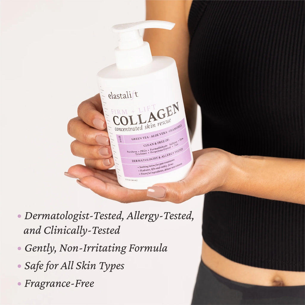 Collagen Face Cream and Body Cream and Face Serum Set of Three T20363