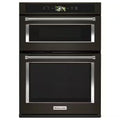 30 in. Electric Convection Wall Oven with Built-In Microwave in Black Stainless F261