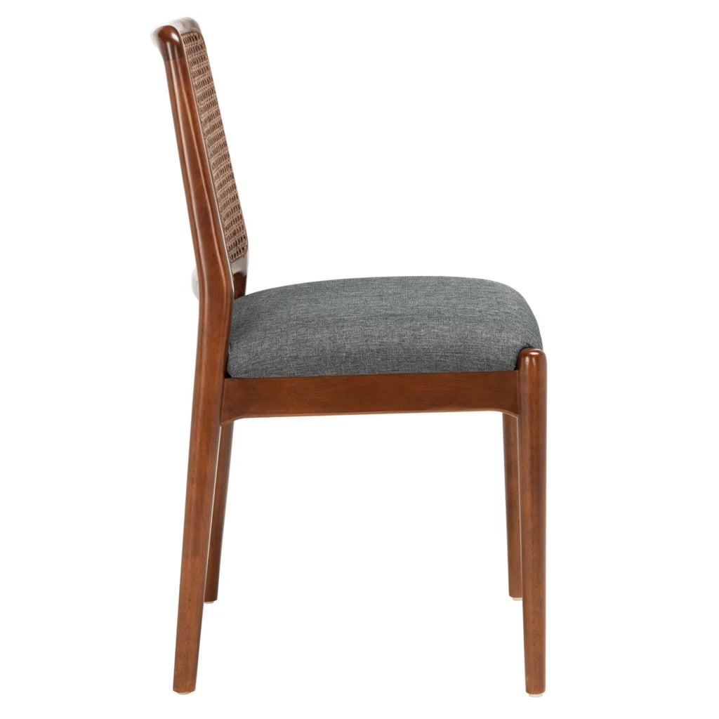 Brown Rattan Dining Chair Set of 2 O60175