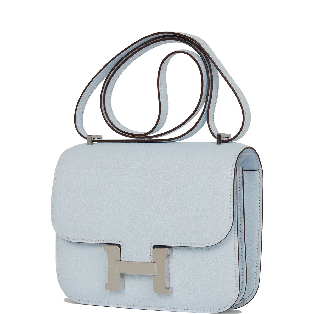 Bleu Brume Chevre 18 Shoulder Bag M711048