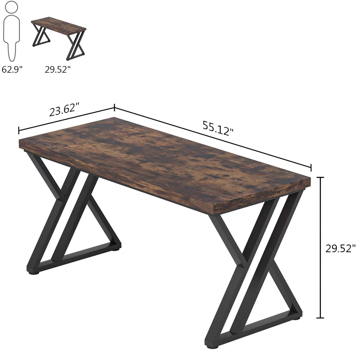 Rustic Brown Computer Desk G769794