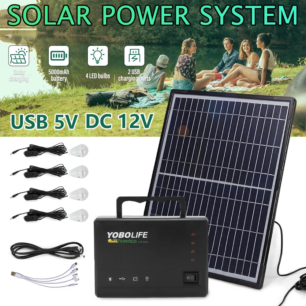 Portable Power Station Kit with 4 Bulbs S262011