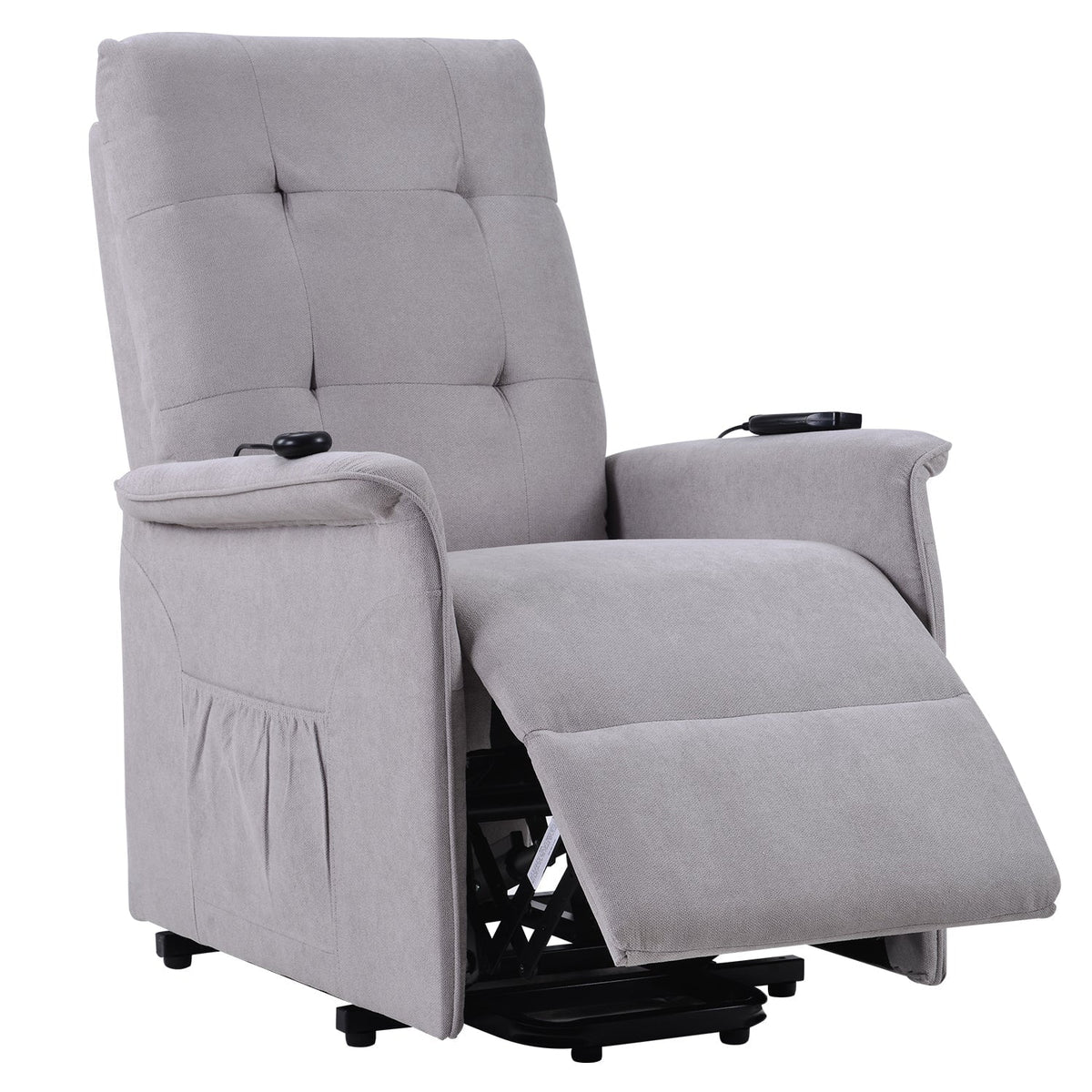 Power Lift Recliner Chair Light Gray J529