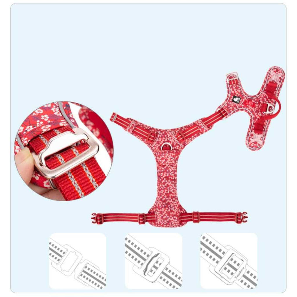 Floral Dog Harness B582