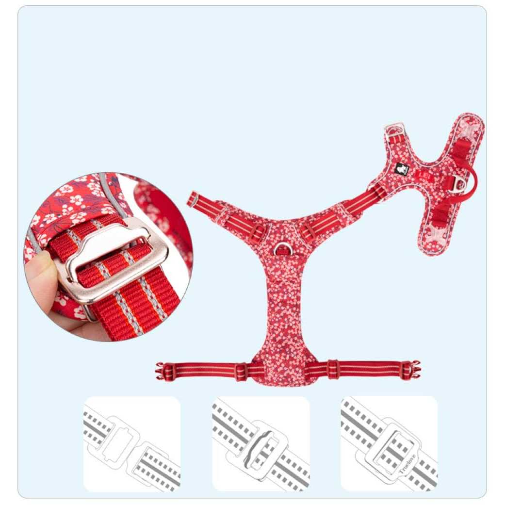 Floral Dog Harness B582