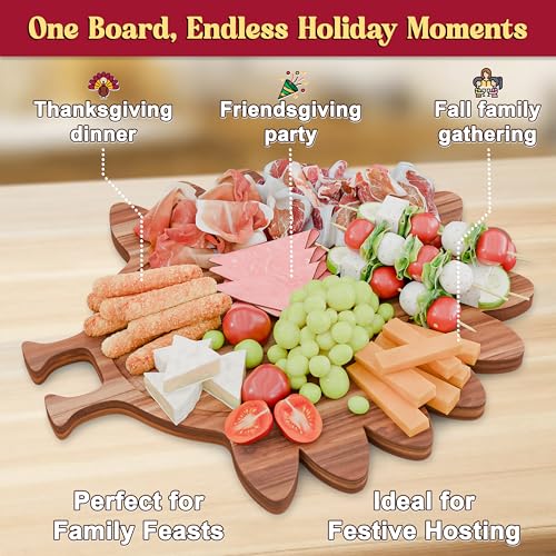 17-Inch Acacia Wood Christmas Cutting Board Y782030