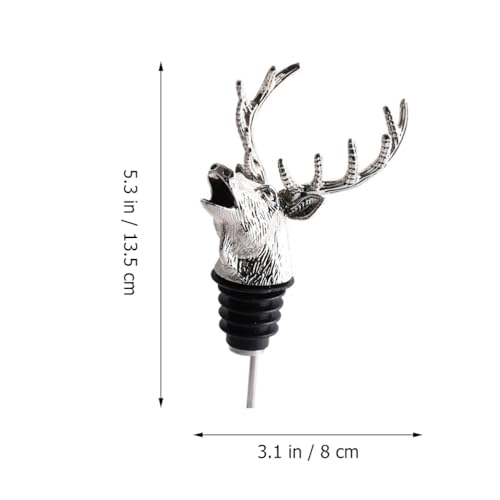 Zinc Alloy Wine Pourer and Stopper A51813