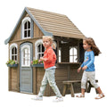 Wooden Outdoor Playhouse with Kitchen C79019