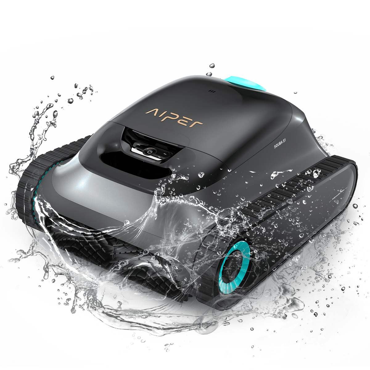 Cordless Robotic Pool Vacuum Cleaner with Wall Climbing O95371