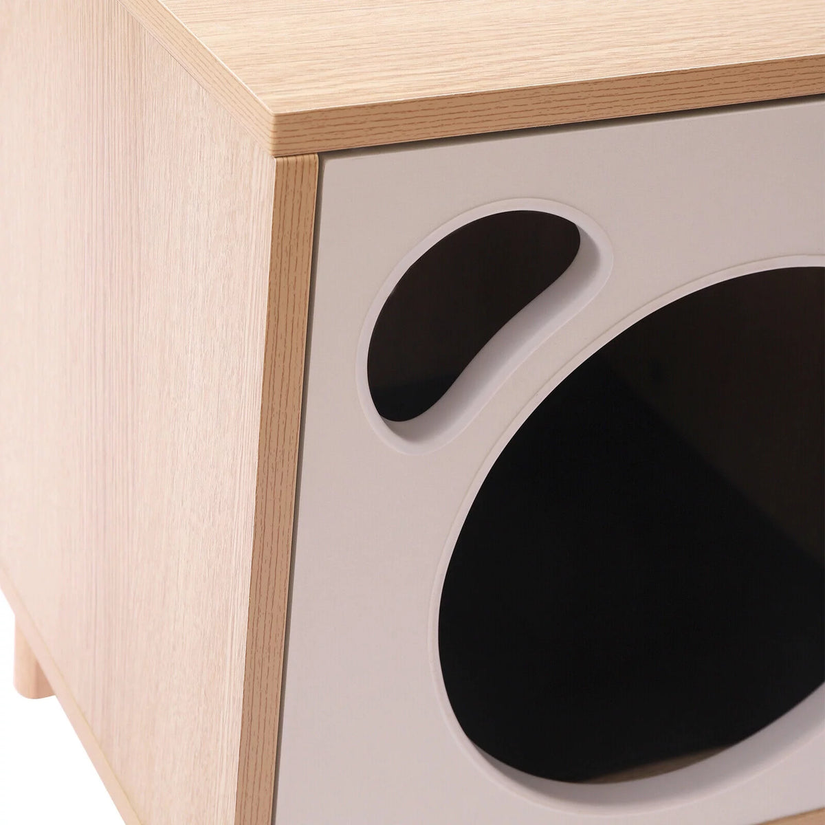 Wooden Cat House End Table A5824