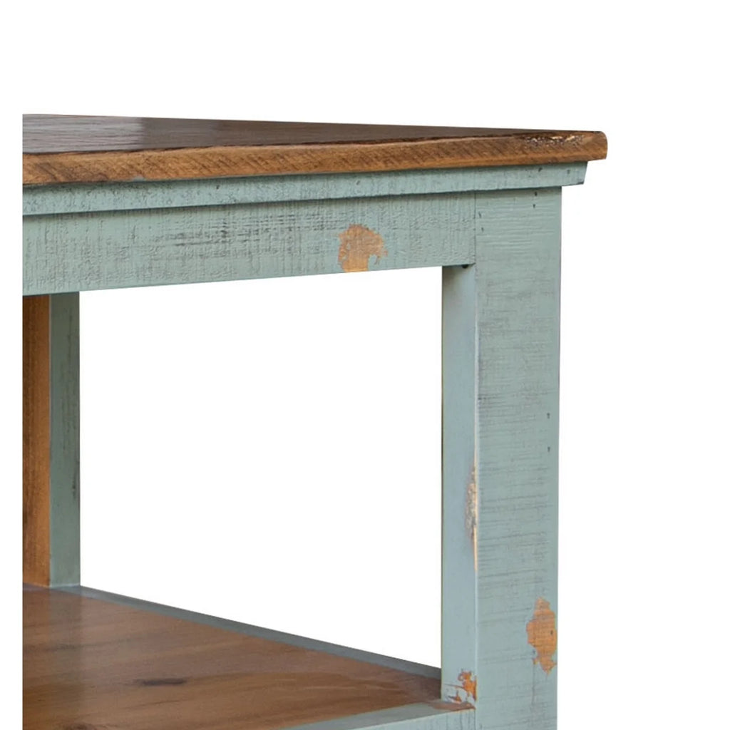 26 Inch Solid Pine Wood Side End Table O3435