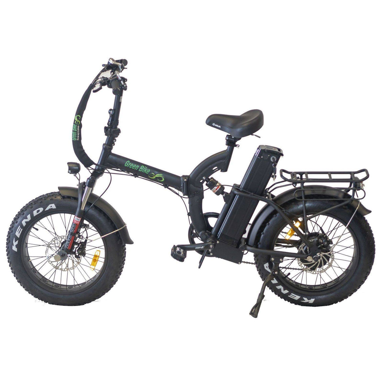 Fat Tire Electric Folding Bike Black R84441