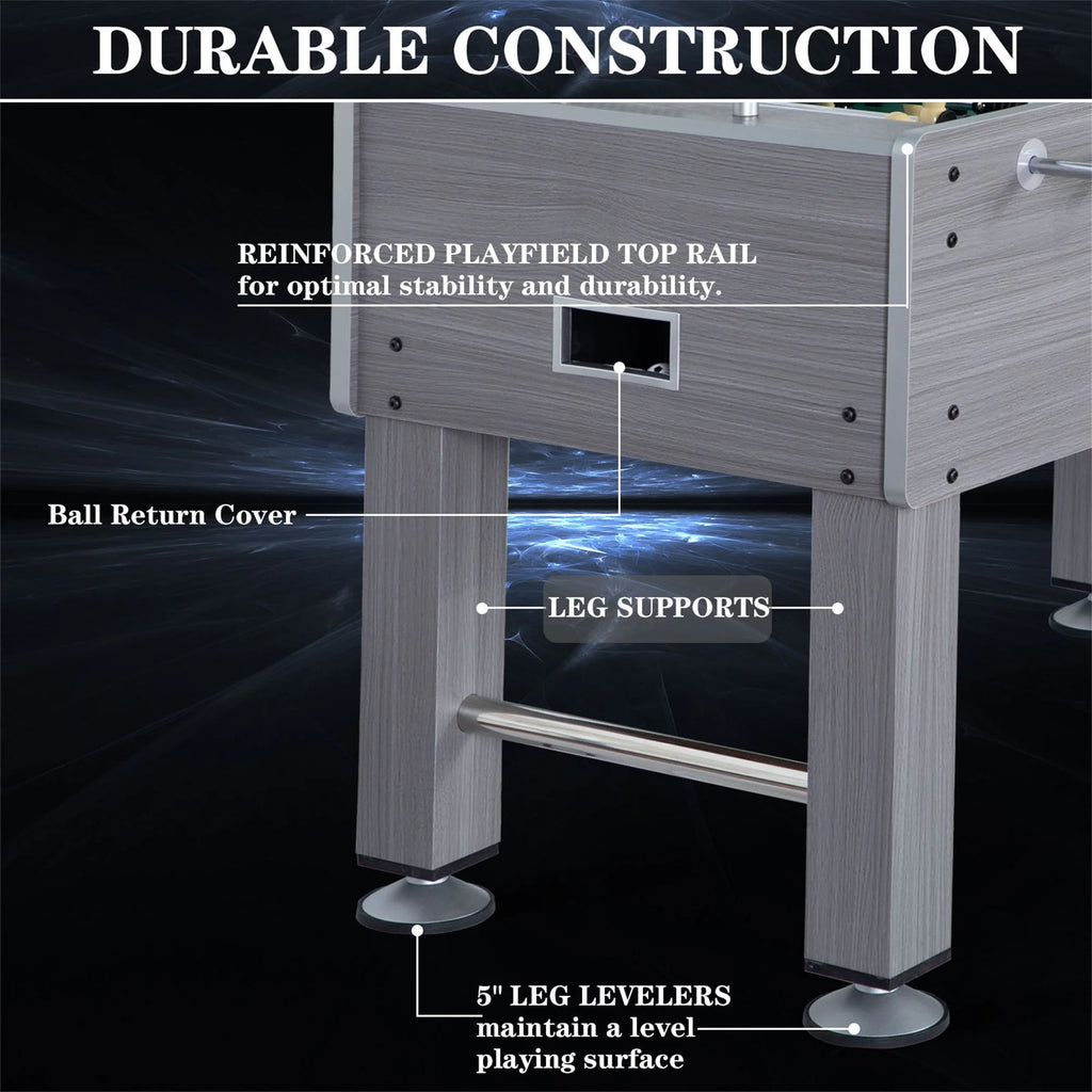 55 Foosball Table with Balls and Leg Levelers R26658