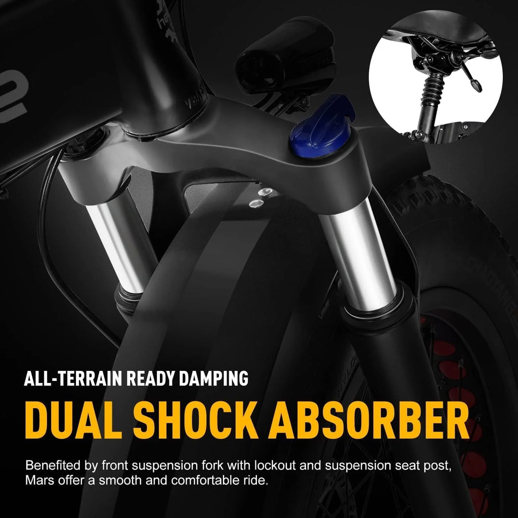 500W Motor 600WH Removable Battery Foldable 20 x 4.0 Fat Tire Electric Bike Z1039