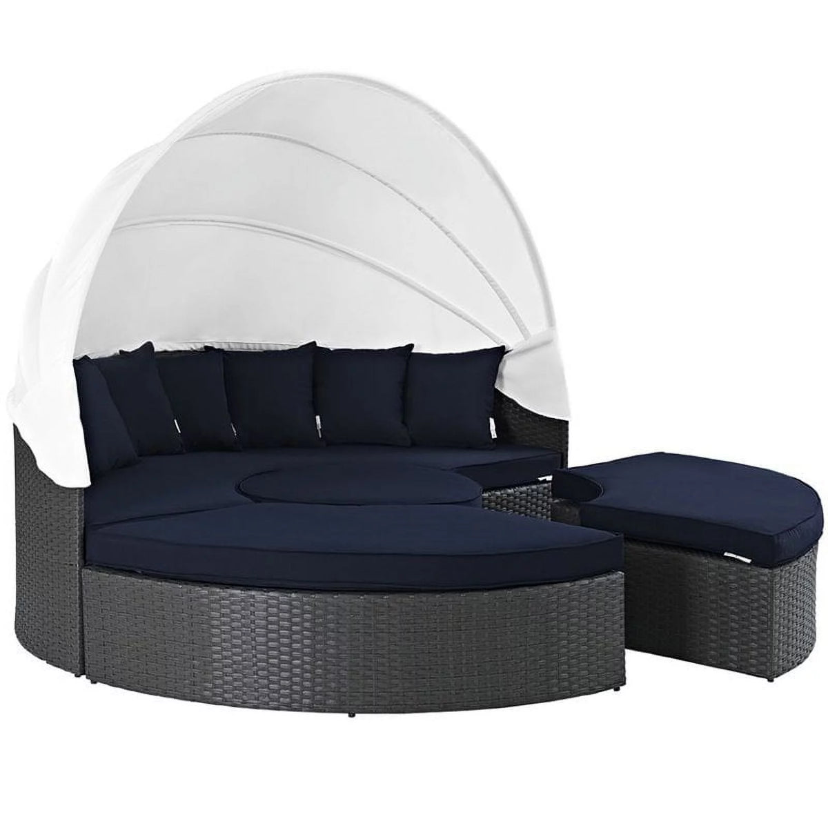 Canvas Navy Patio Canopy Daybed P522