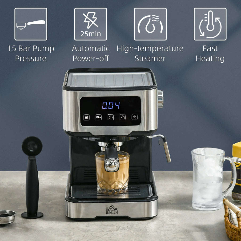 Espresso Coffee Maker Machine 15-Bar Frother B6813