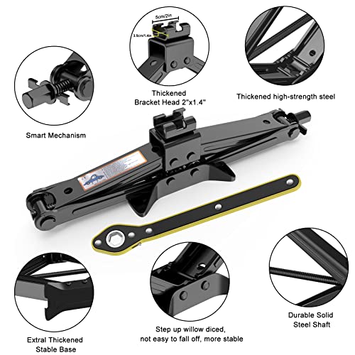 2.5 Ton Universal Scissor Jack with Lug Wrench C6703