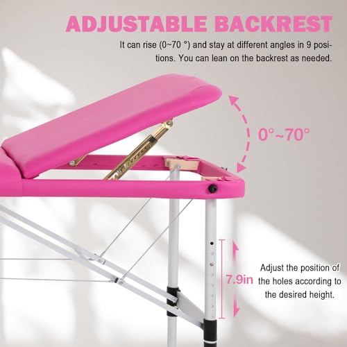 Portable Aluminium 3 Folding Massage Table H771579
