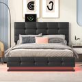 Full Size PU Upholstered Platform Bed with Hydraulic Storage J1523