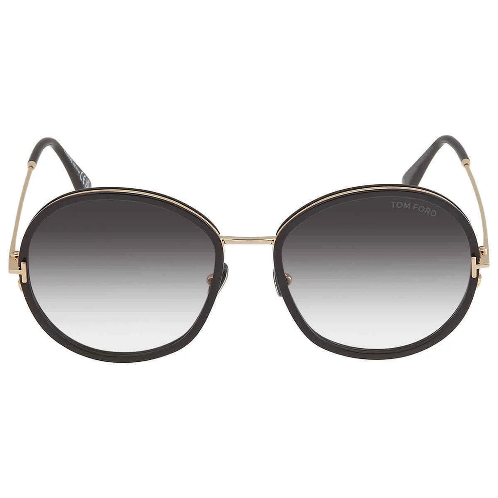 Shiny Black Women's Sunglasses N281459