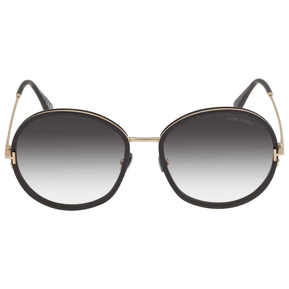 Shiny Black Women's Sunglasses N281459