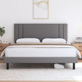 King Size Fabric Upholstered Platform Bed Frame C486