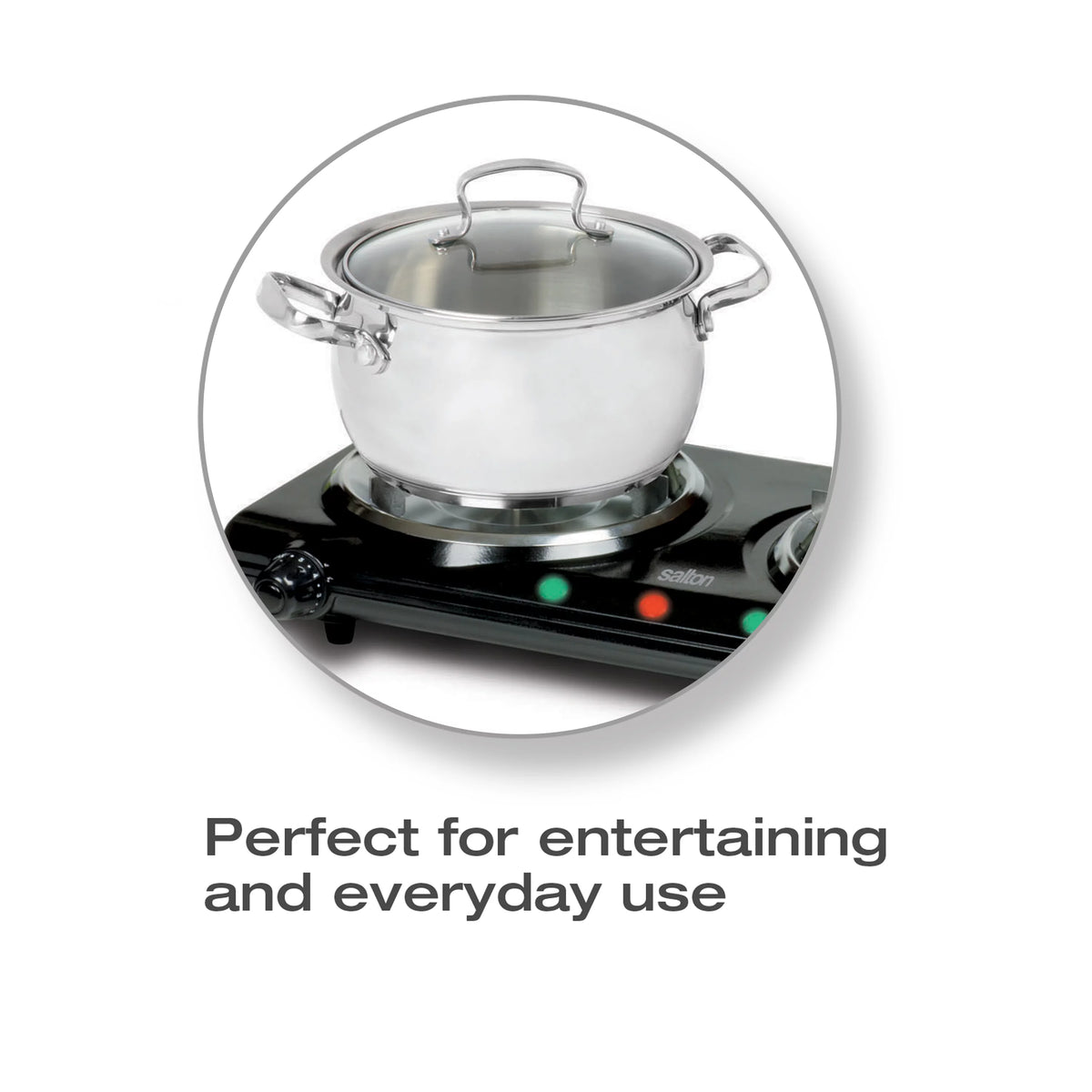 Portable Double Burner Cooktop P54433