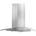 36 in. Island Mount Stainless Steel & Glass Range Hood Z655