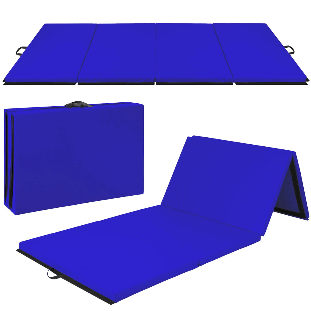 Folding Gymnastics Mat 4-Panel Exercise Floor Mats M834914