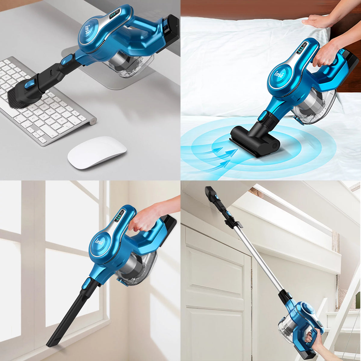 Cordless Vacuum Cleaner with 2 Batteries E2918