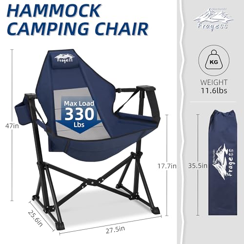 Hammock Camping Chair with Headrest and Cup Holder Y8633