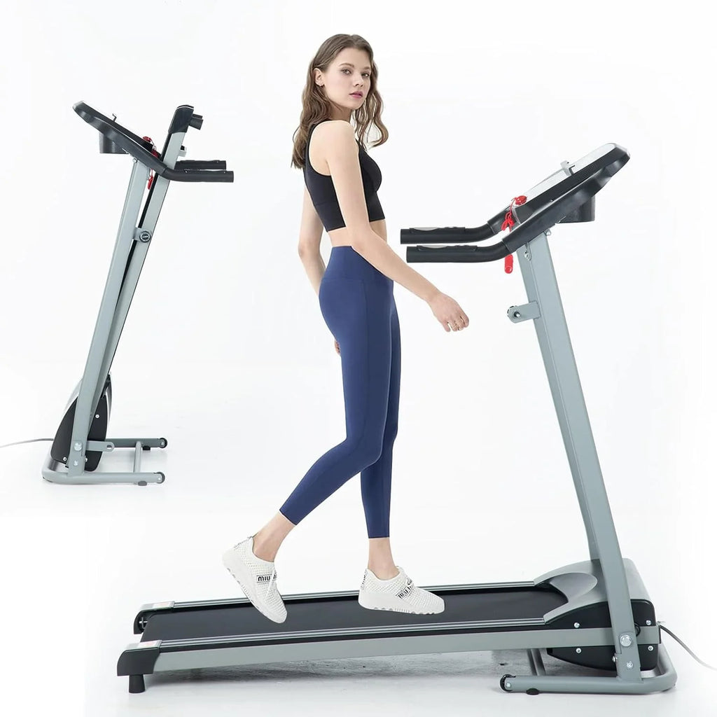 Folding Incline Electric Treadmill Black W73731