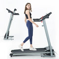 Folding Incline Electric Treadmill Black W73731