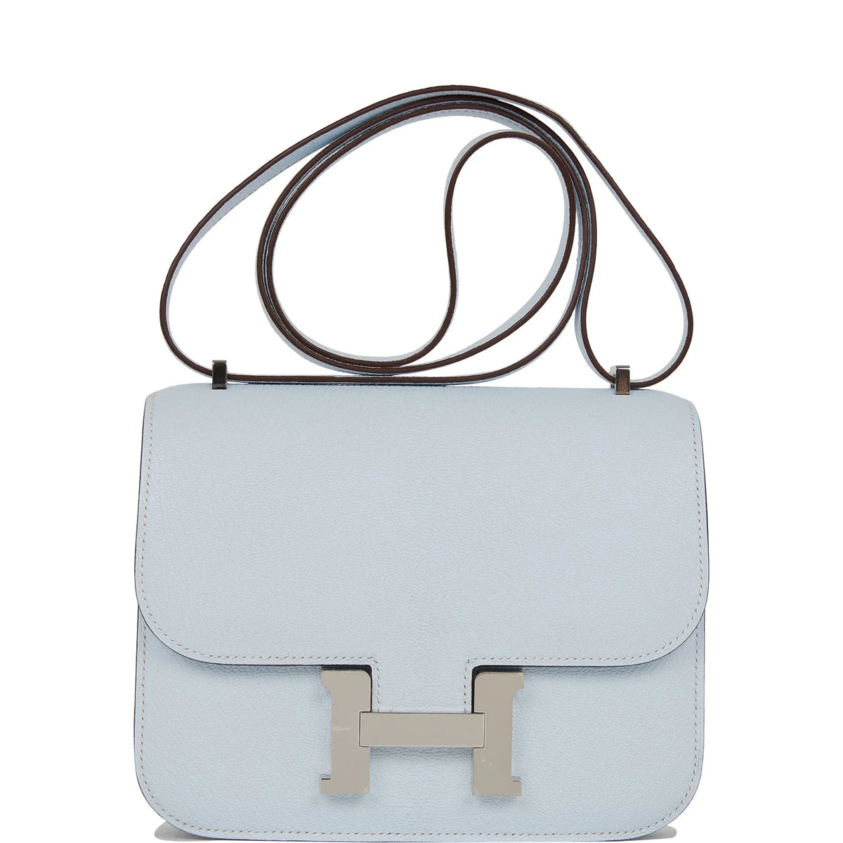 Bleu Brume Chevre 18 Shoulder Bag M711048