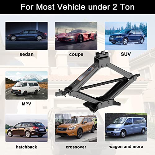 2.5 Ton Universal Scissor Jack with Lug Wrench C6703