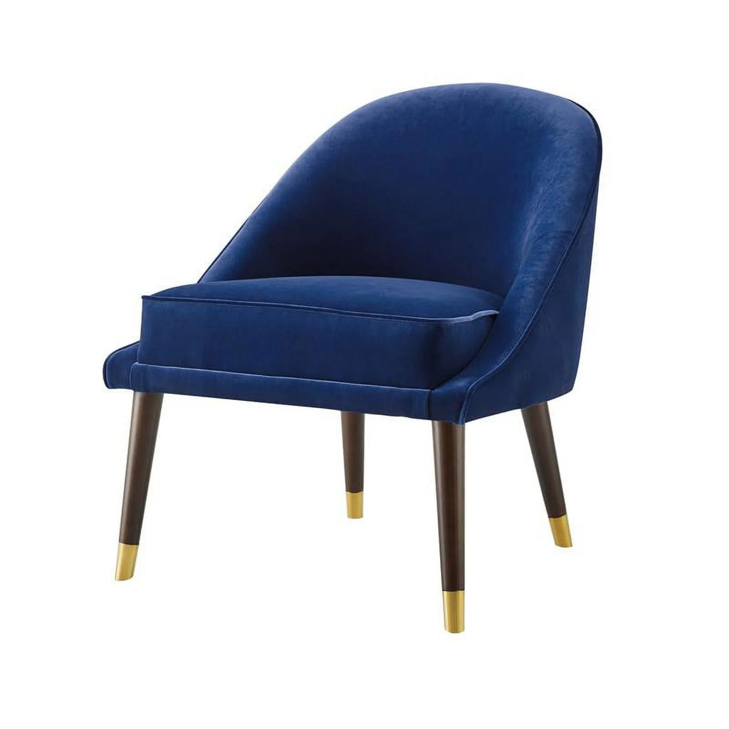Navy Blue Velvet Accent Chair W26812