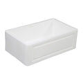 33 In. Apron Front Farmhouse Single Bowl Kitchen Sink, Matte White E31617