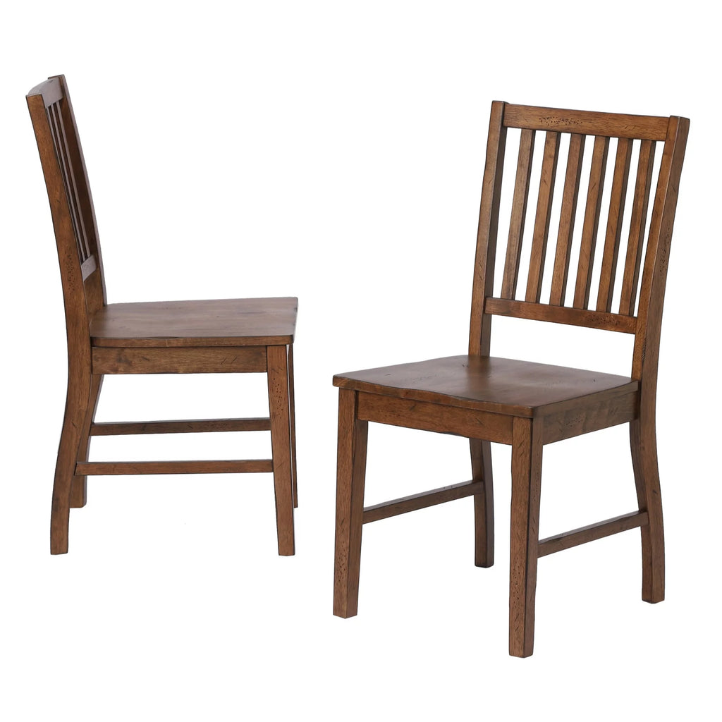 7-Piece Brown Wood Dining Set V50201