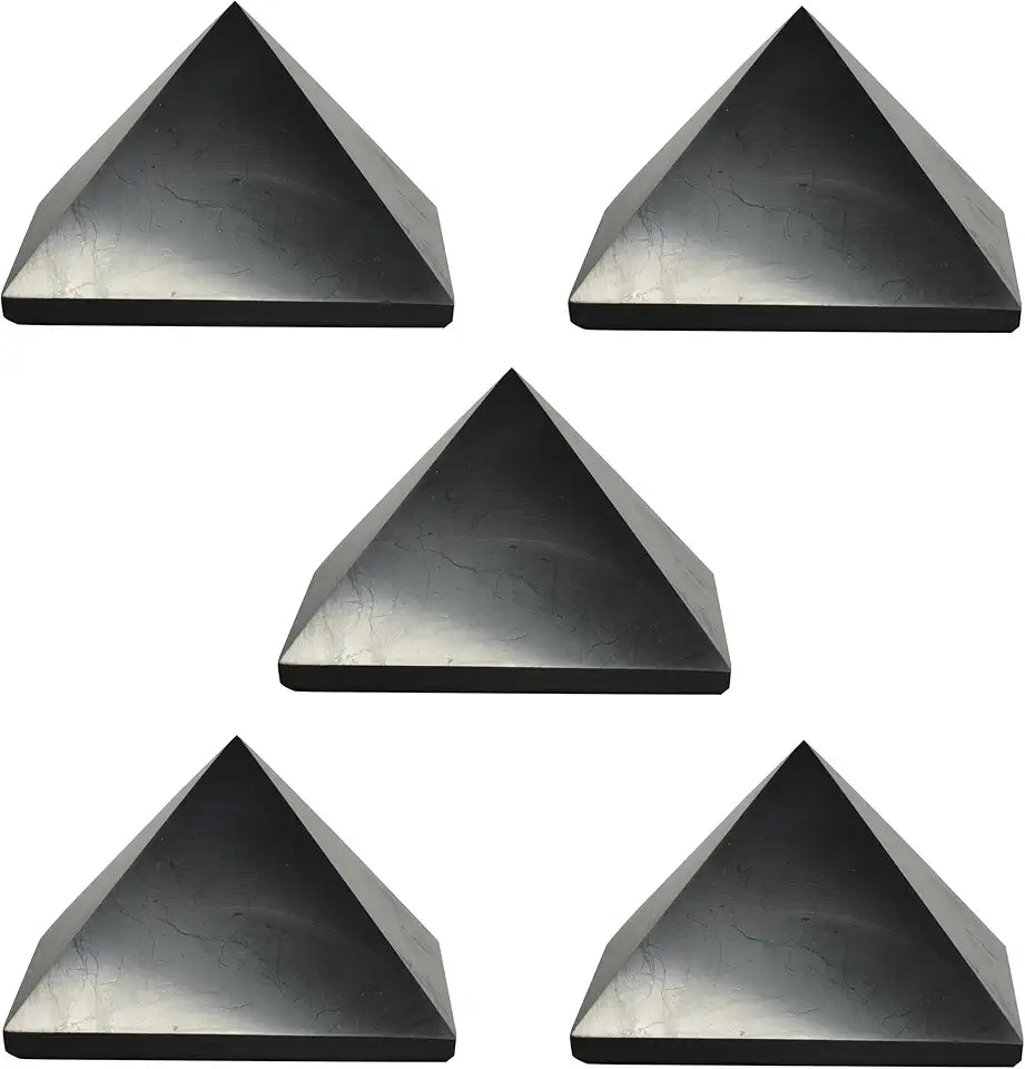 5 pcs Polished Shungite Pyramid D792122