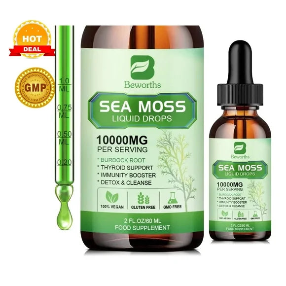 Organic Sea Moss Liquid Drops 10000mg 60ml L78741