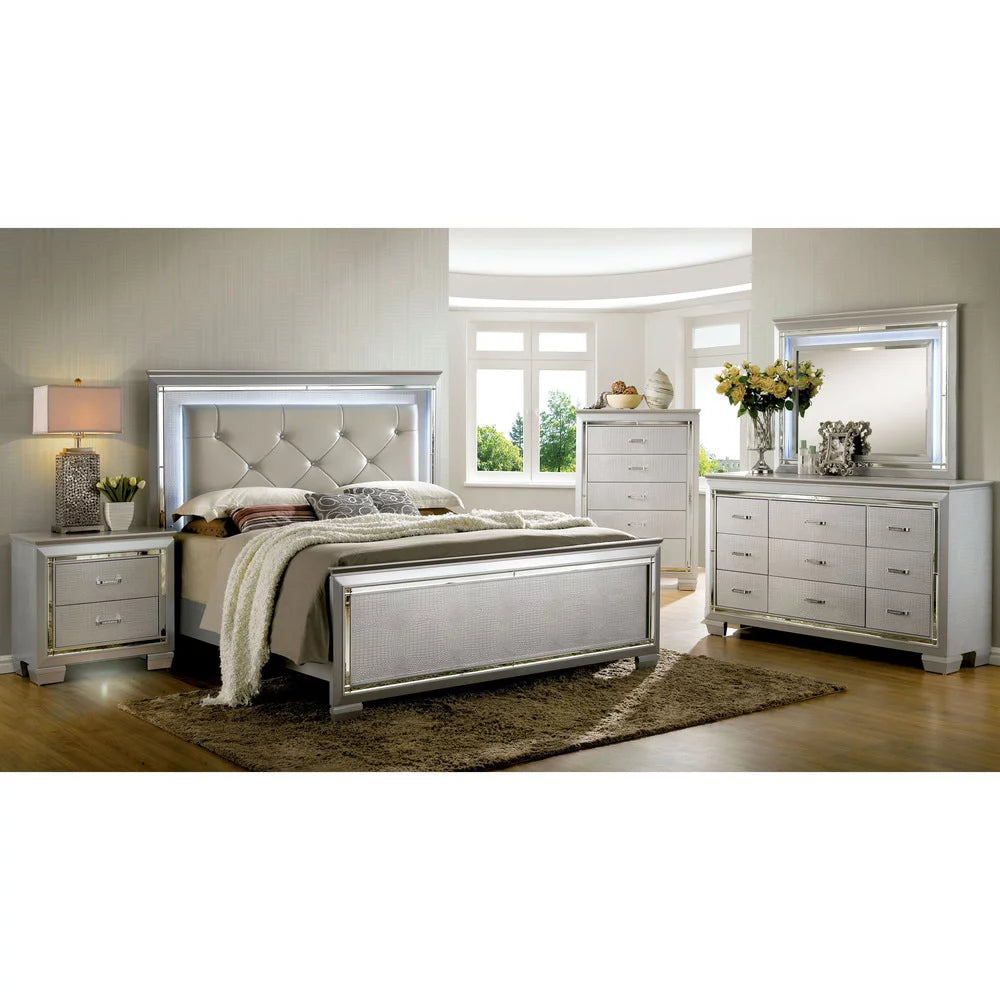 Solid Wood 2-Drawer Nightstand G21900