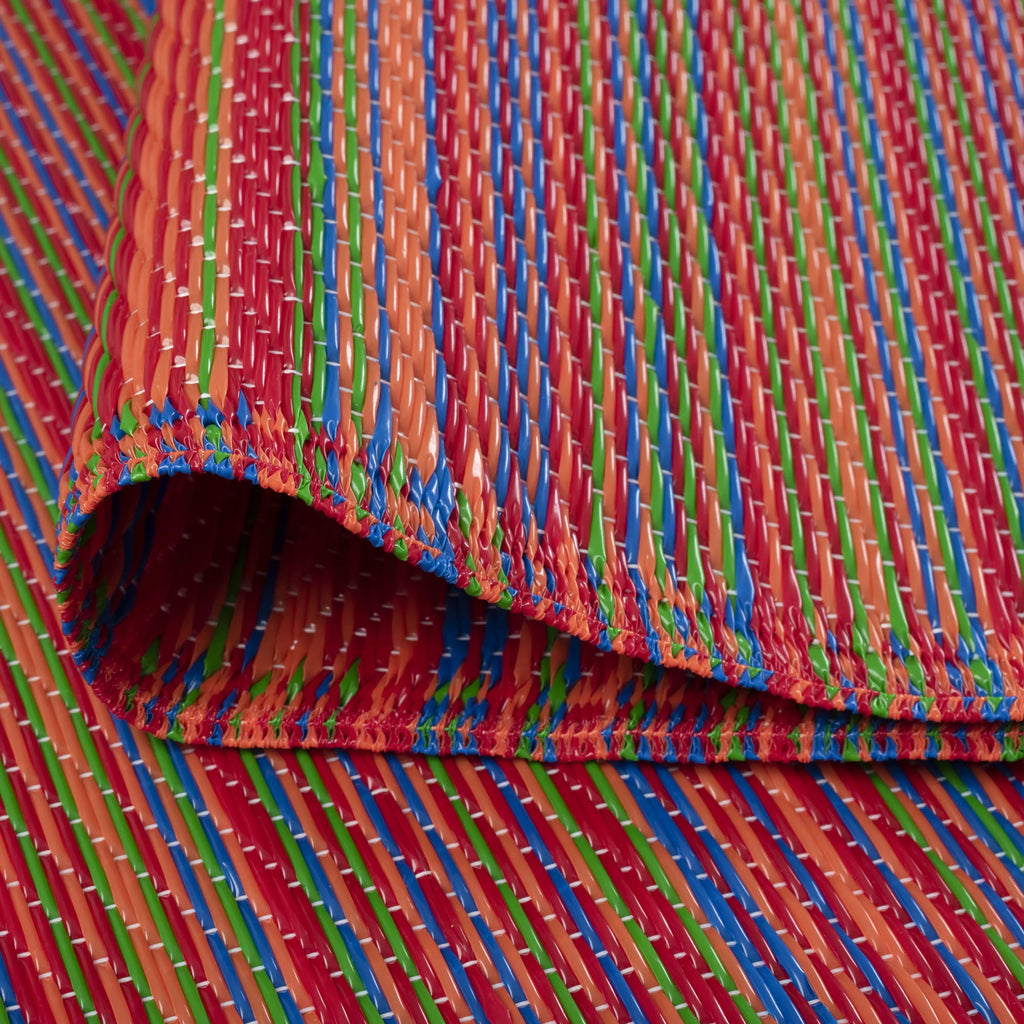 6x9 Waterproof Reversible Plastic Straw Outdoor Rug F998394