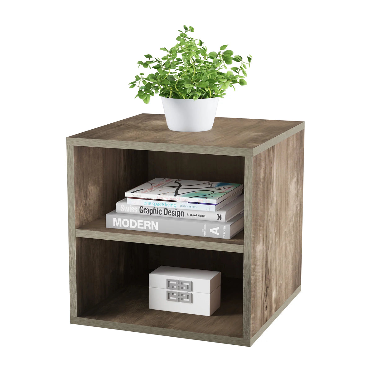 2 Shelf End Table O663