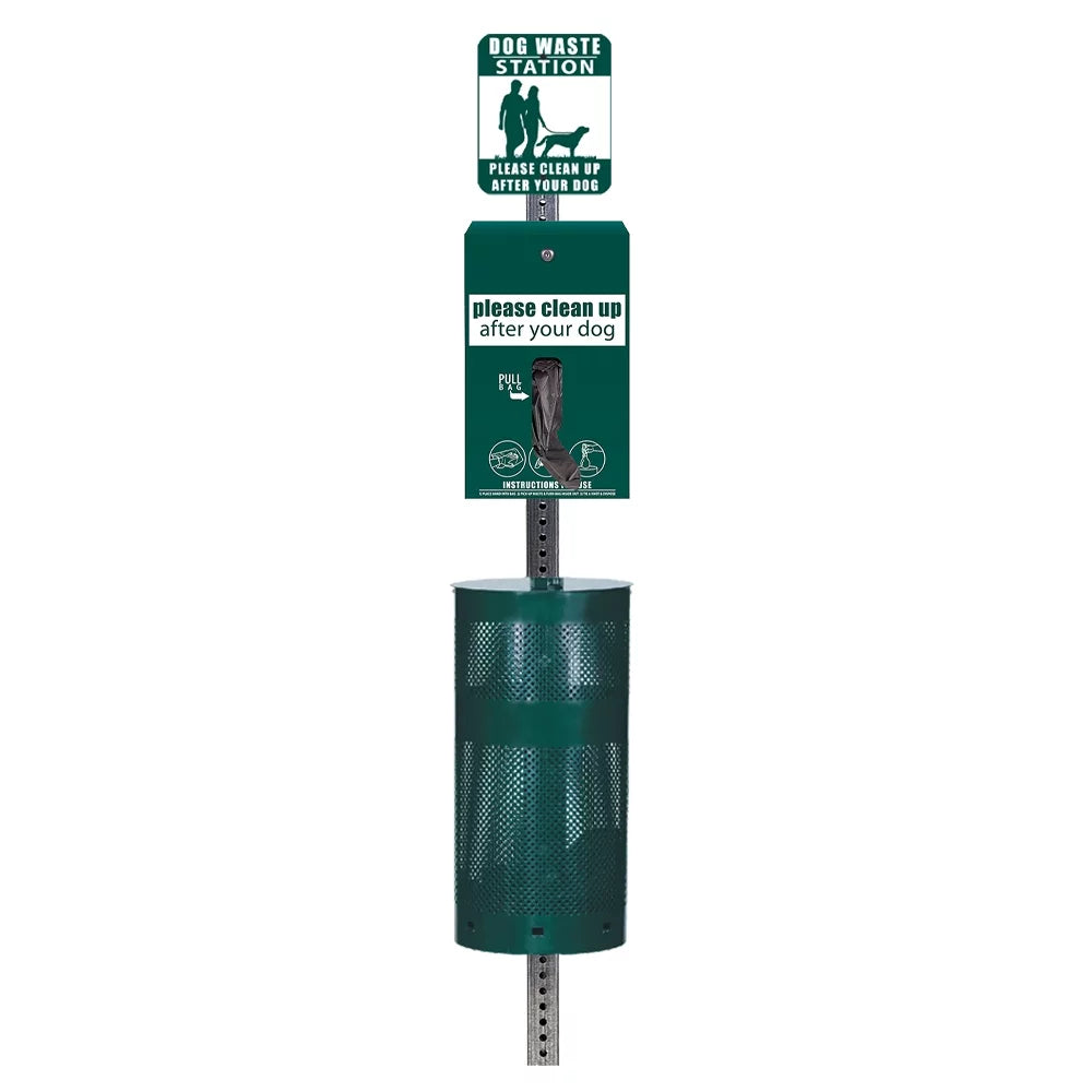 Dog Waste Station with Hanging Bag System J915