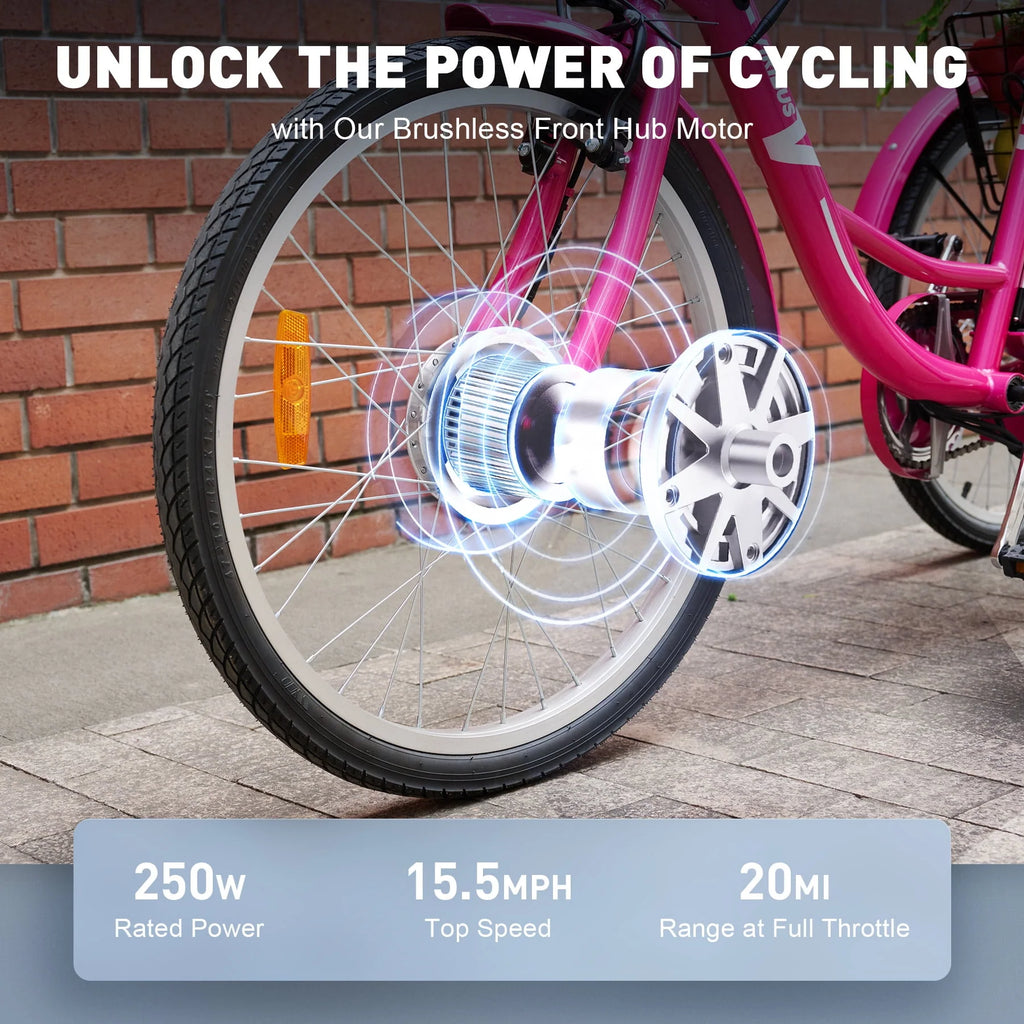 26 Inch Electric Tricycle with 250W Motor 36V 10Ah Battery K51082