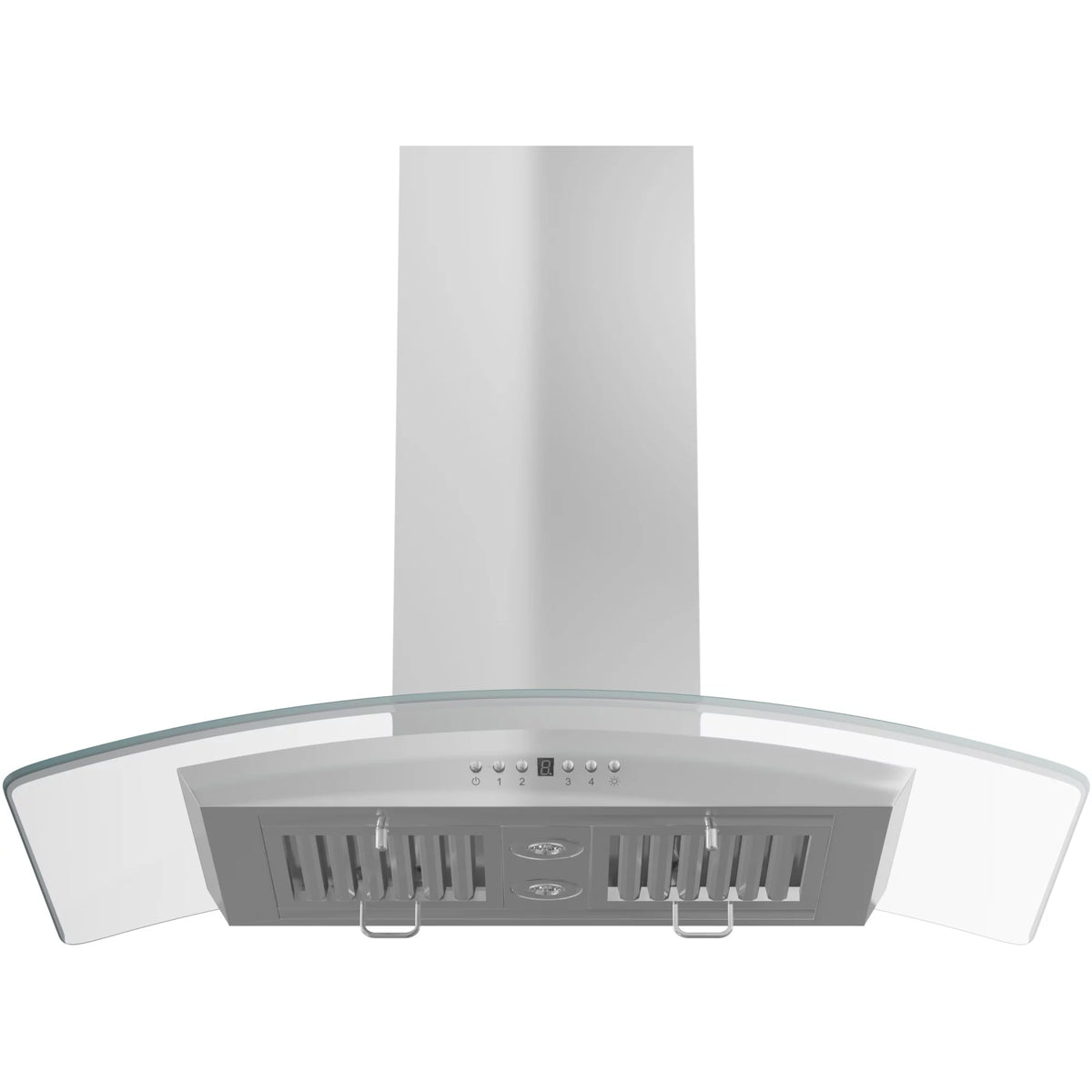 36 in. Island Mount Stainless Steel & Glass Range Hood Z655